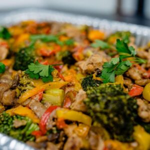 Stir-Fry meat with veggies