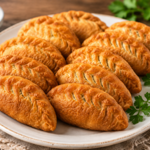 Fried pies with cabbage