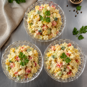 Crab stick salad
